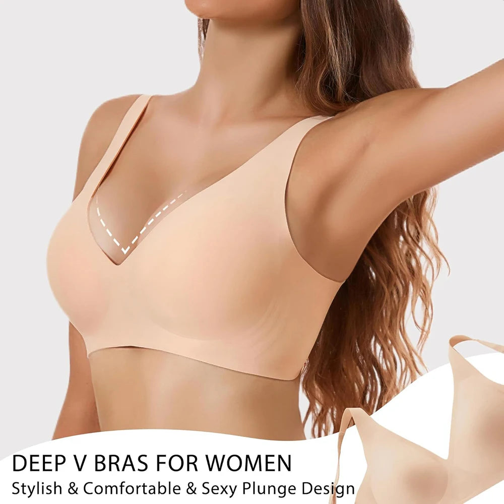 Jelly Wireless push-up confidence Bra