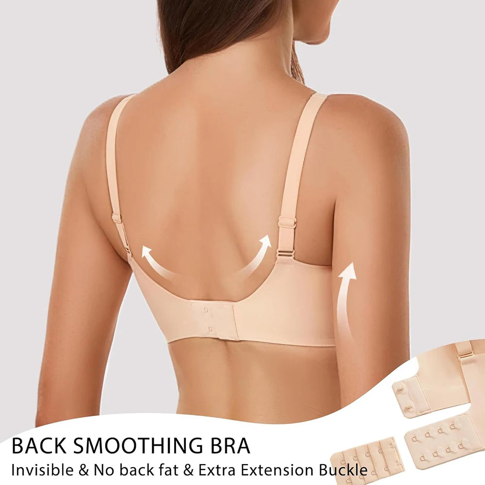 Jelly Wireless push-up confidence Bra